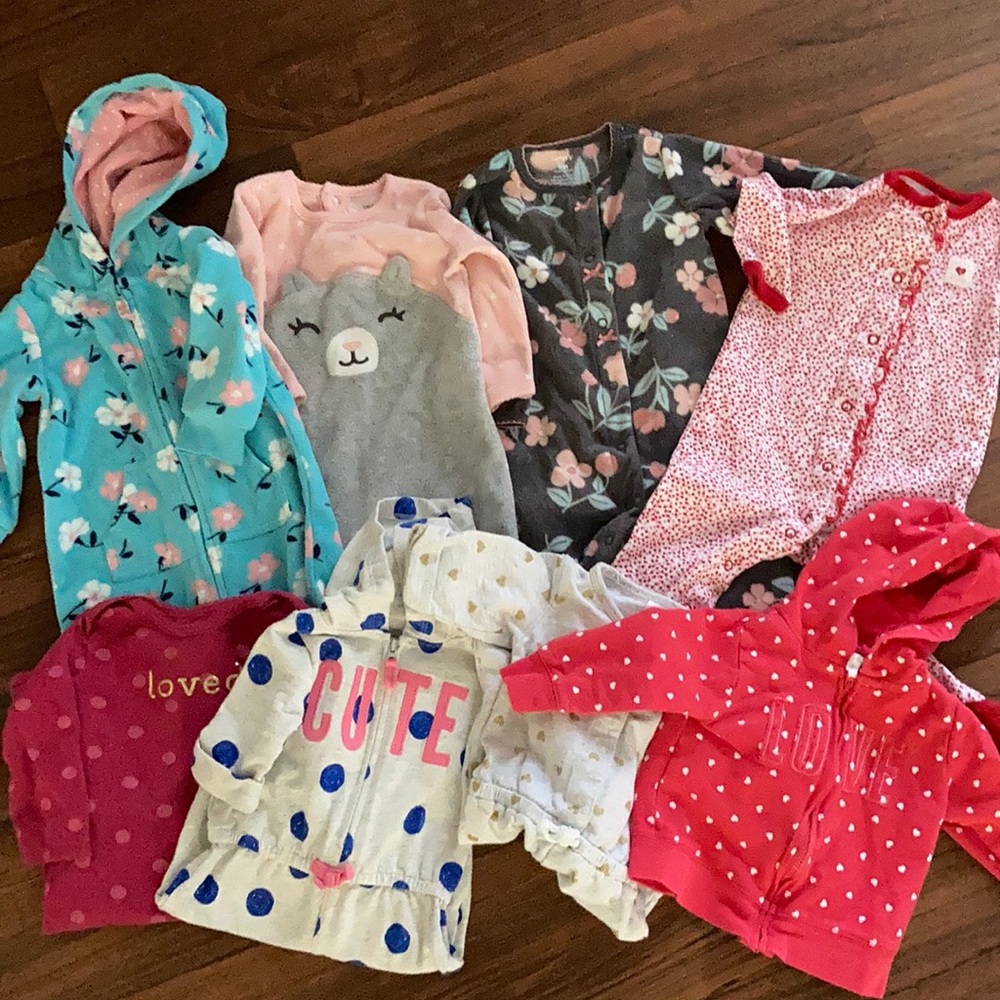 Carter’s Baby Girl Winter Bundle Lot - 6/9 months